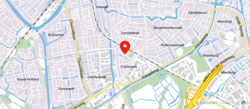 Locatie van Your Financials Leiden