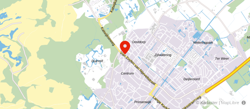 Locatie van Administratiekantoor Hooymans Van der Meer