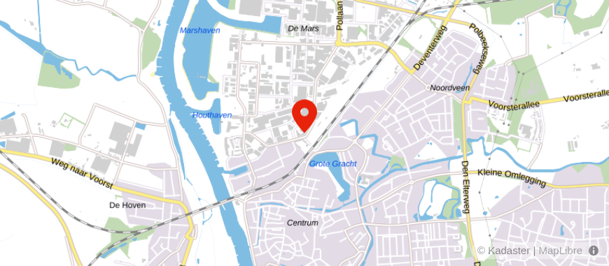 Locatie van Univé Stad en Land Zutphen