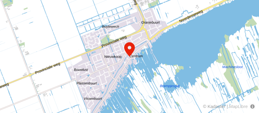 Locatie van Univé Noord-Holland Nieuwkoop