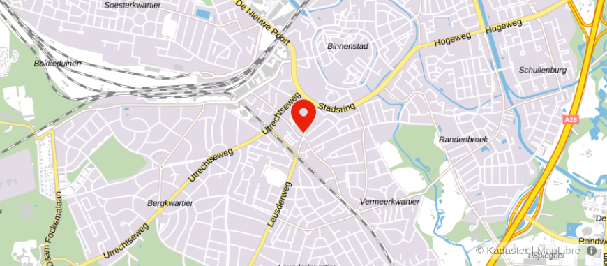 Locatie van KIK Hypotheken Amersfoort