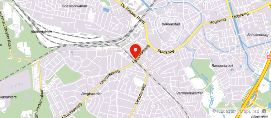 Locatie van Van Bruggen Amersfoort