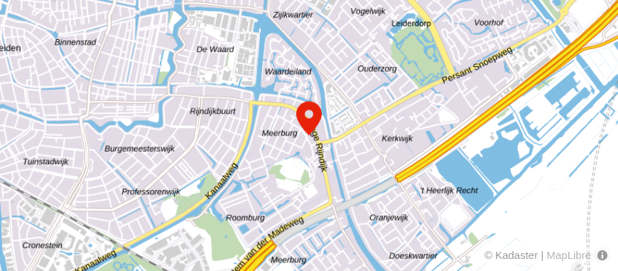 Locatie van De Hypotheekshop Leiden-Oost