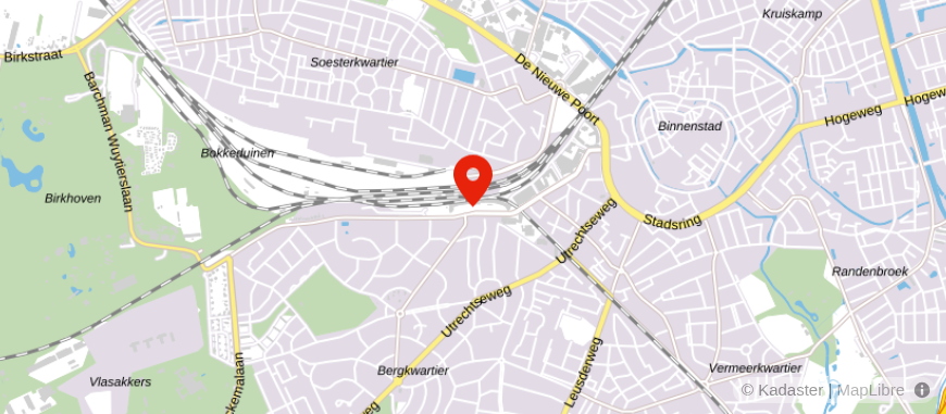 Locatie van ERA De Bree Makelaars Amersfoort
