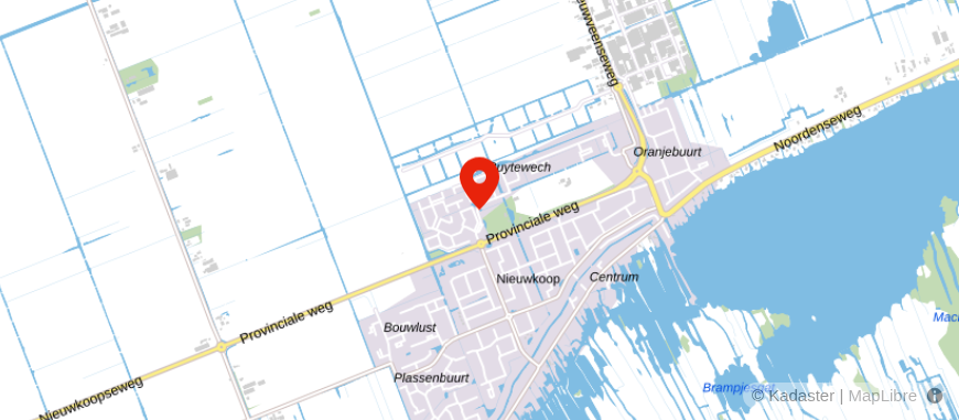 Locatie van Pensioendesk Groenehart