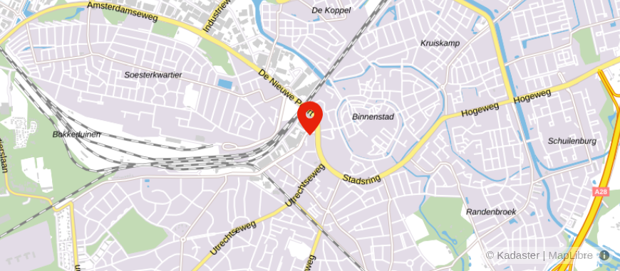 Locatie van Stormfinance Amersfoort