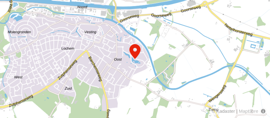 Locatie van Tap & van Hoff Notarissen - Lochem