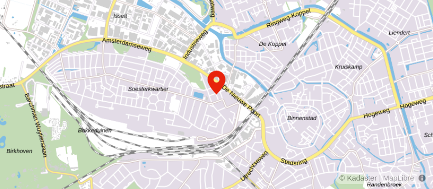 Locatie van De Hypotheekshop Amersfoort Puntenburg