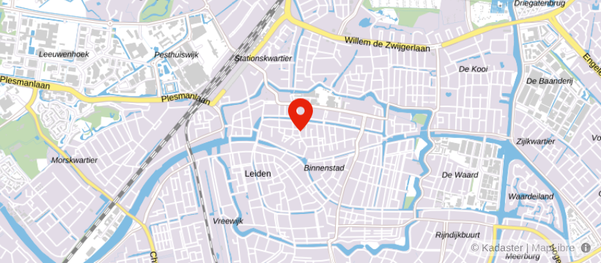 Locatie van Uitvaart Zorgcentrum Leiden