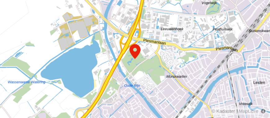 Locatie van Crematorium Rhijnhof