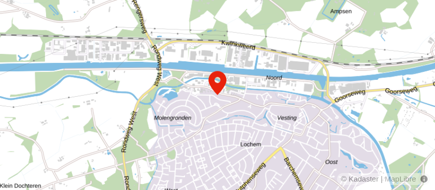 Locatie van Thoma Assurantie- en Pensioenadviseurs Lochem