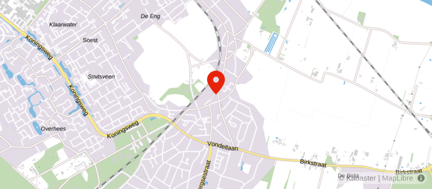 Locatie van Van Bruggen Soest en Zeist