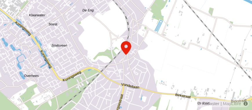 Locatie van Notariskantoor mr. W.M.E. van Veeren