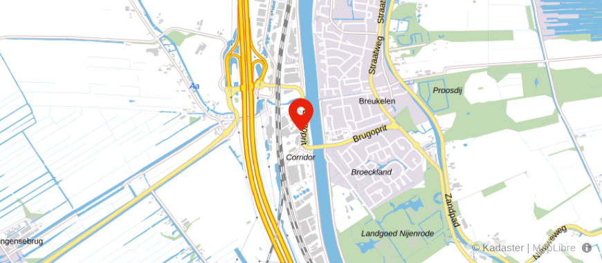 Locatie van Van der Waarden Wouters