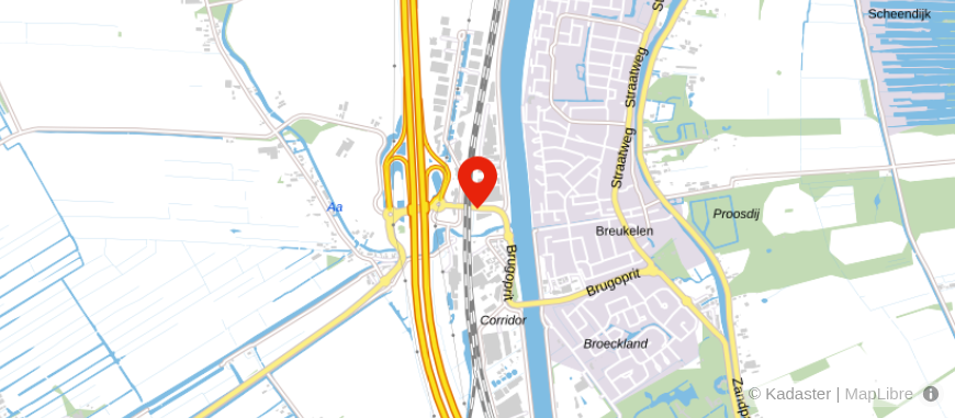 Locatie van Ernst van Vredendaal 