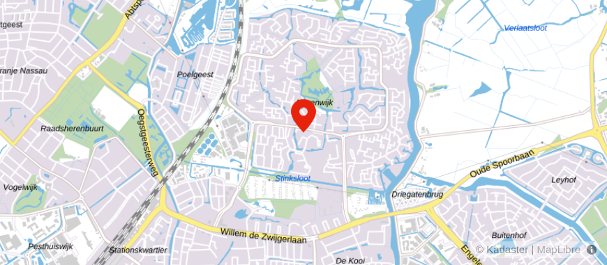 Locatie van Alpina Leiden
