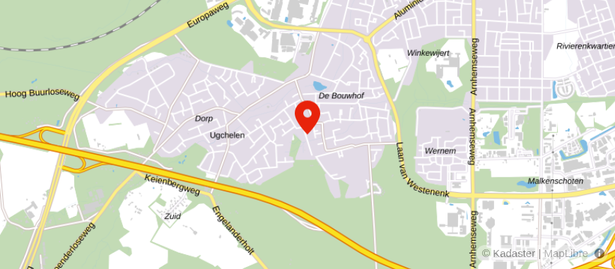 Locatie van De Kruijf Financiele Diensten
