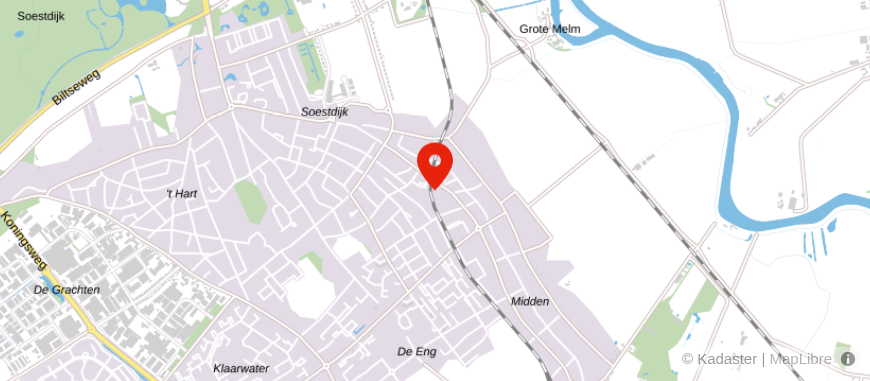 Locatie van De Jong & Partners Adviesgroep