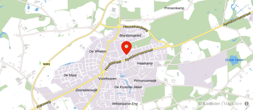 Locatie van Midden Nederland Hypotheken Voorthuizen