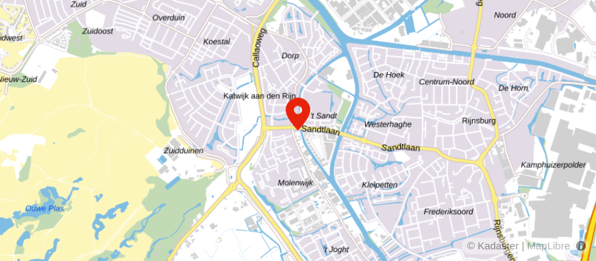 Locatie van Rabobank Leiden-Katwijk - Katwijk Valkenburgseweg