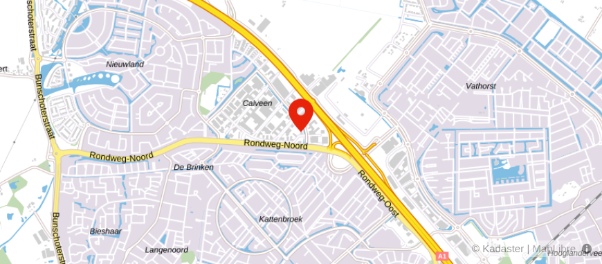 Locatie van A en S Financieel Adviseurs Amersfoort