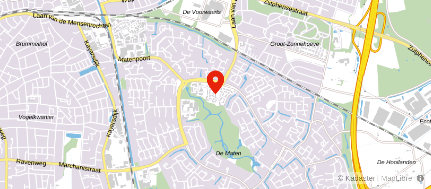 Locatie van Daniel Pijpenbroek Financieel Advies