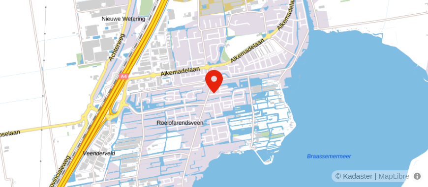 Locatie van De Hypotheekshop Roelofarendsveen