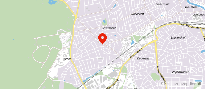 Locatie van Alpina Apeldoorn