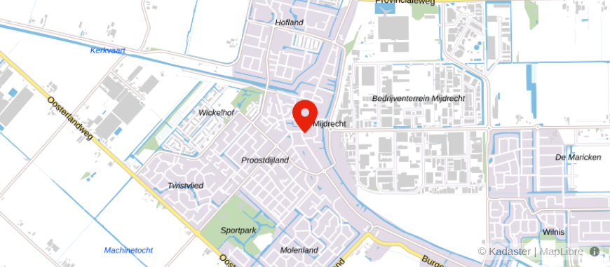 Locatie van Financiële Diensten Mijdrecht
