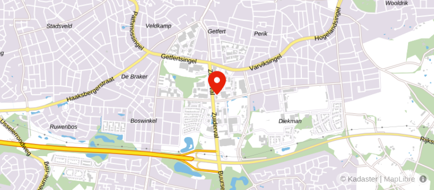 Locatie van Univé Oost Enschede