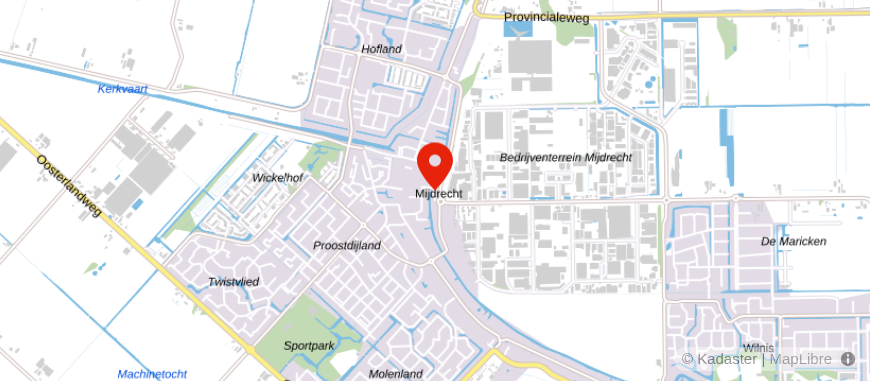 Locatie van Korver makelaars