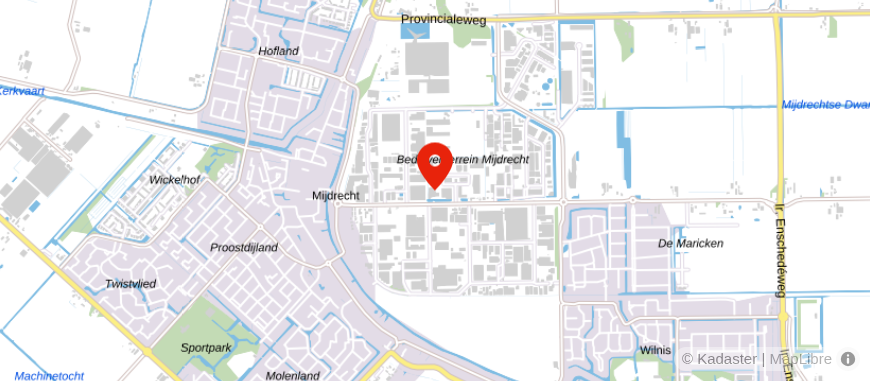 Locatie van Van Dort & Partners