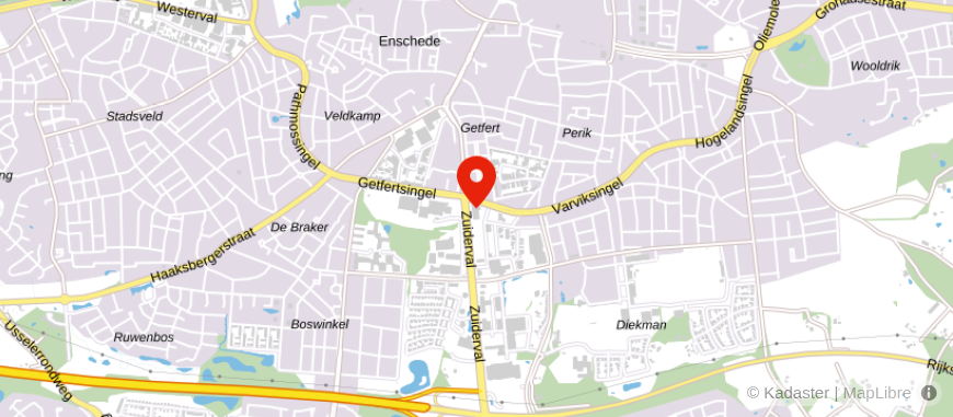 Locatie van Rabobank Enschede