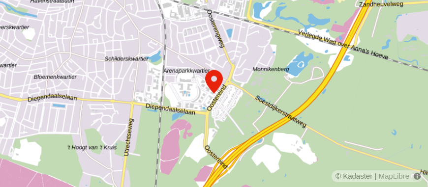 Locatie van Viisi Hilversum