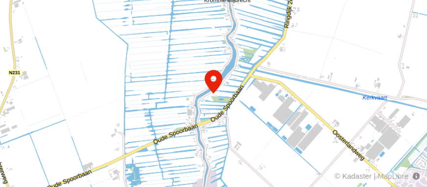 Locatie van Administratiekantoor K. Bakker