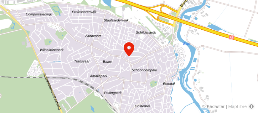 Locatie van De Hypotheekshop Baarn Centrum