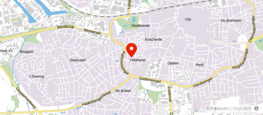Locatie van Twentehuis Financieel