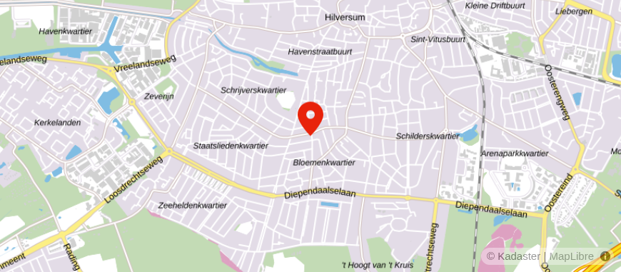 Locatie van Van Vulpen & Roozenburg Makelaars