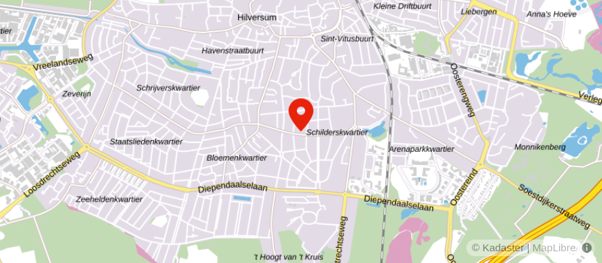 Locatie van Van Bruggen Het Gooi