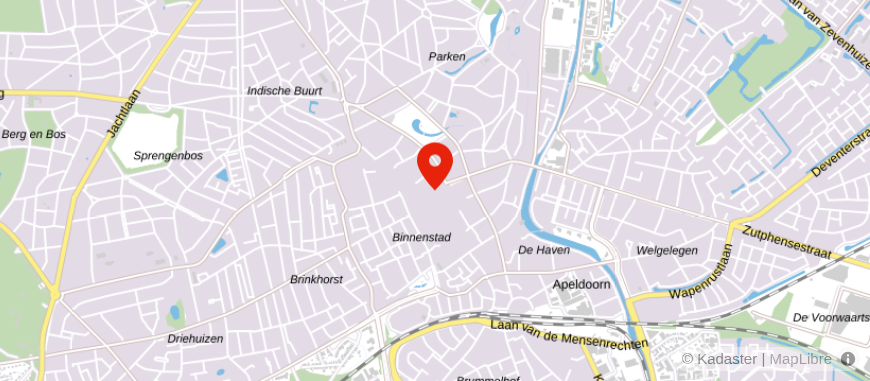 Locatie van ASN Bank Apeldoorn
