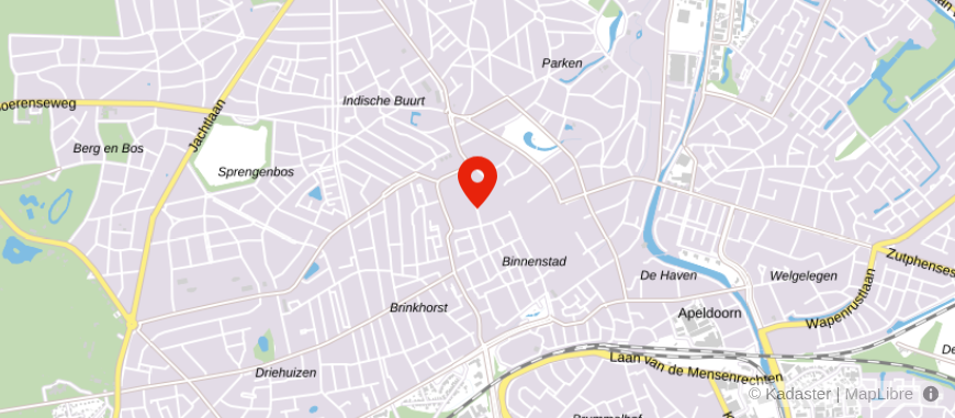Locatie van 123Advies Apeldoorn Centrum