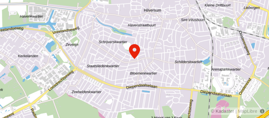 Locatie van De Hypotheekshop Hilversum Zuid