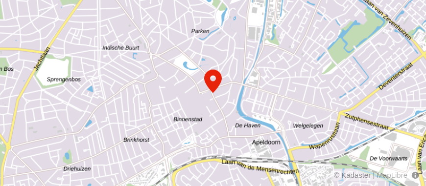 Locatie van Van Bruggen Apeldoorn