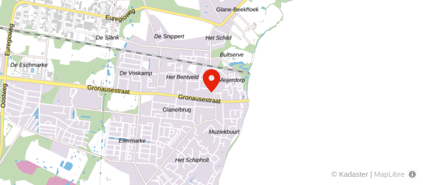 Locatie van Vredehof uitvaartverzorging Glanerbrug