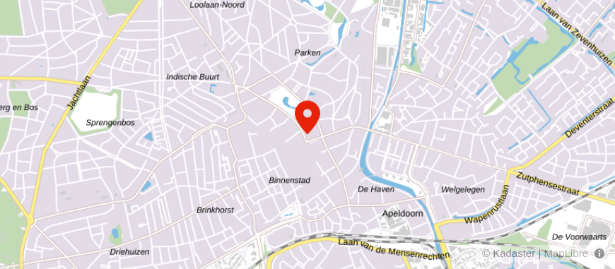 Locatie van Fidus Apeldoorn