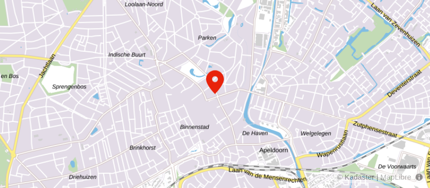 Locatie van De Hypotheker Apeldoorn