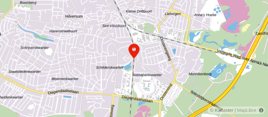 Locatie van Credion Hilversum