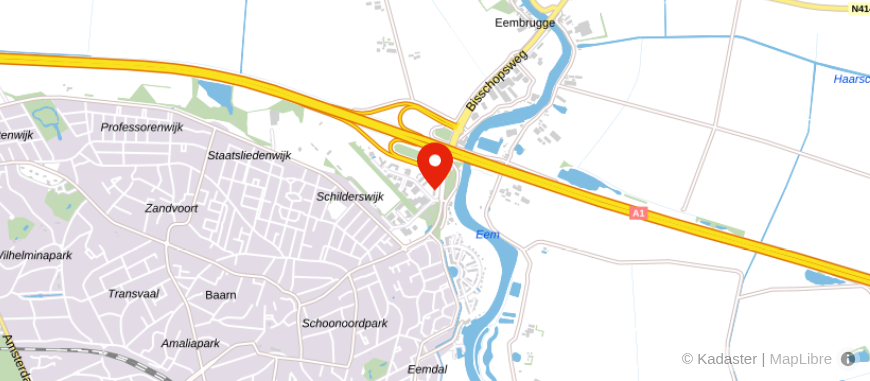 Locatie van KIK Hypotheken Baarn