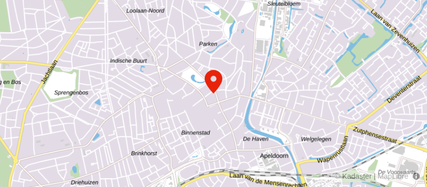 Locatie van Alpina makelaardij Apeldoorn