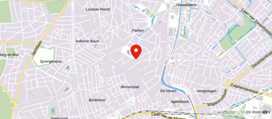 Locatie van DELA uitvaartcentrum in Apeldoorn